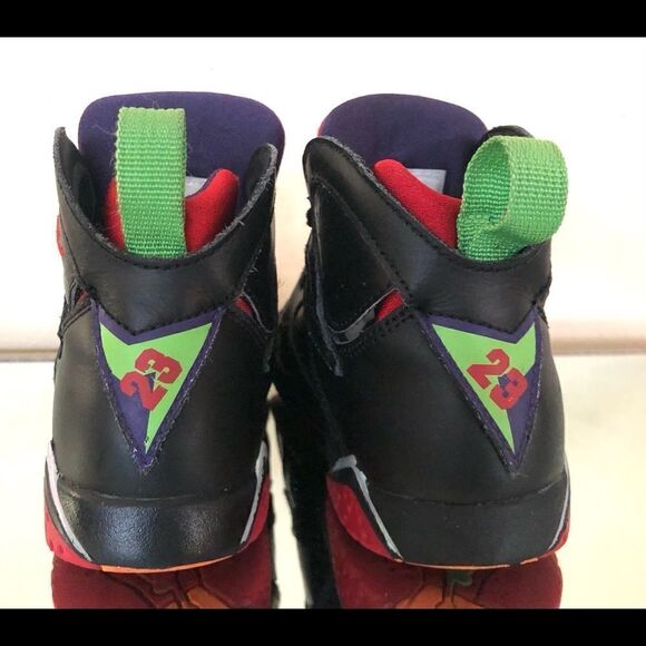 Nike Air Jordan 7 Retro 304773-028 Black SZ 1.5Y - Picture 2 of 10